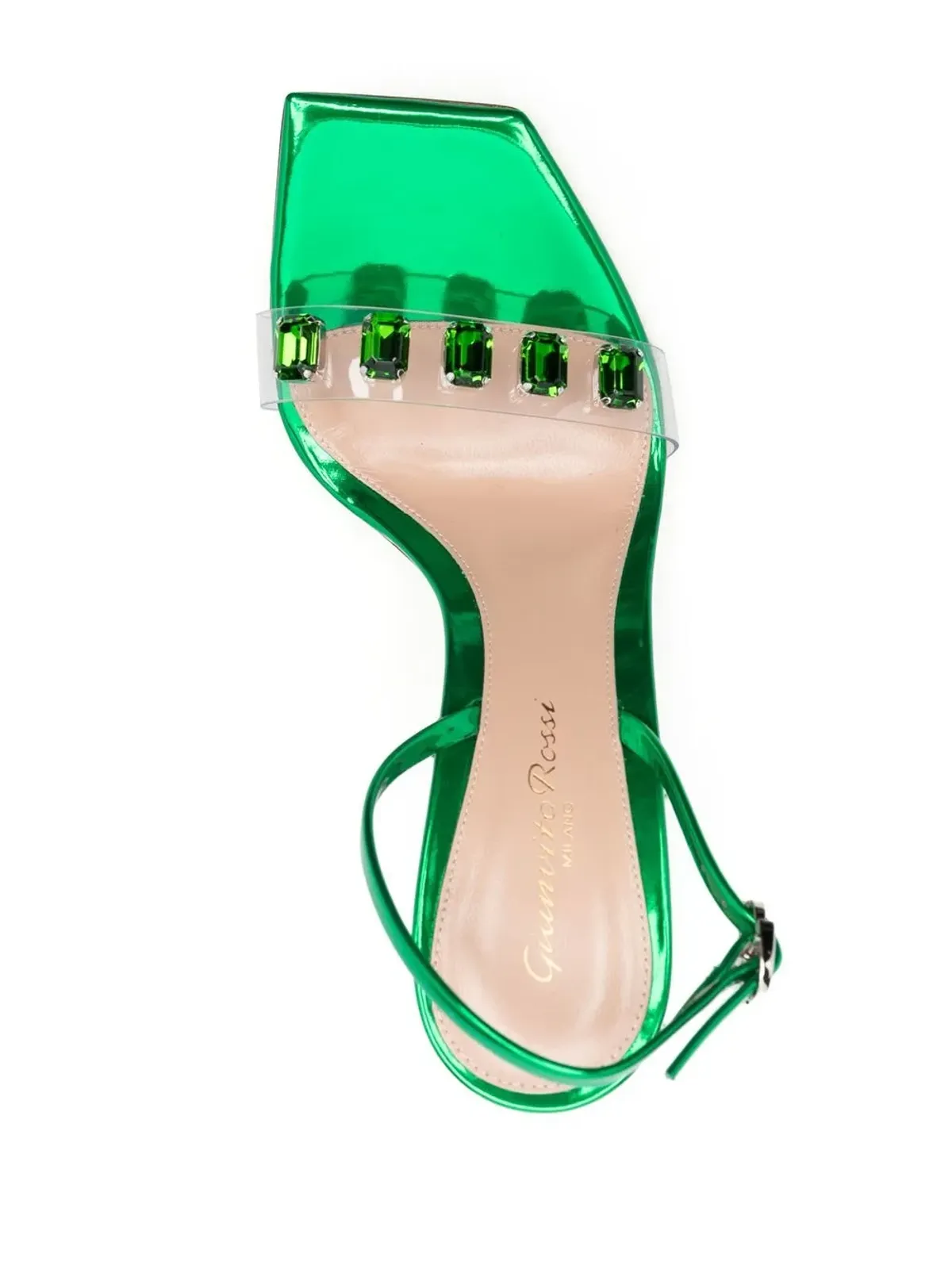Gianvito Rossi リボンキャンディー 105mm サンダル - グリーン - 画像4