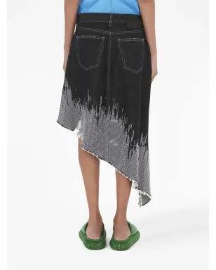 JW Anderson スタッド付きアシンメトリーデニムスカート - サムネイル4