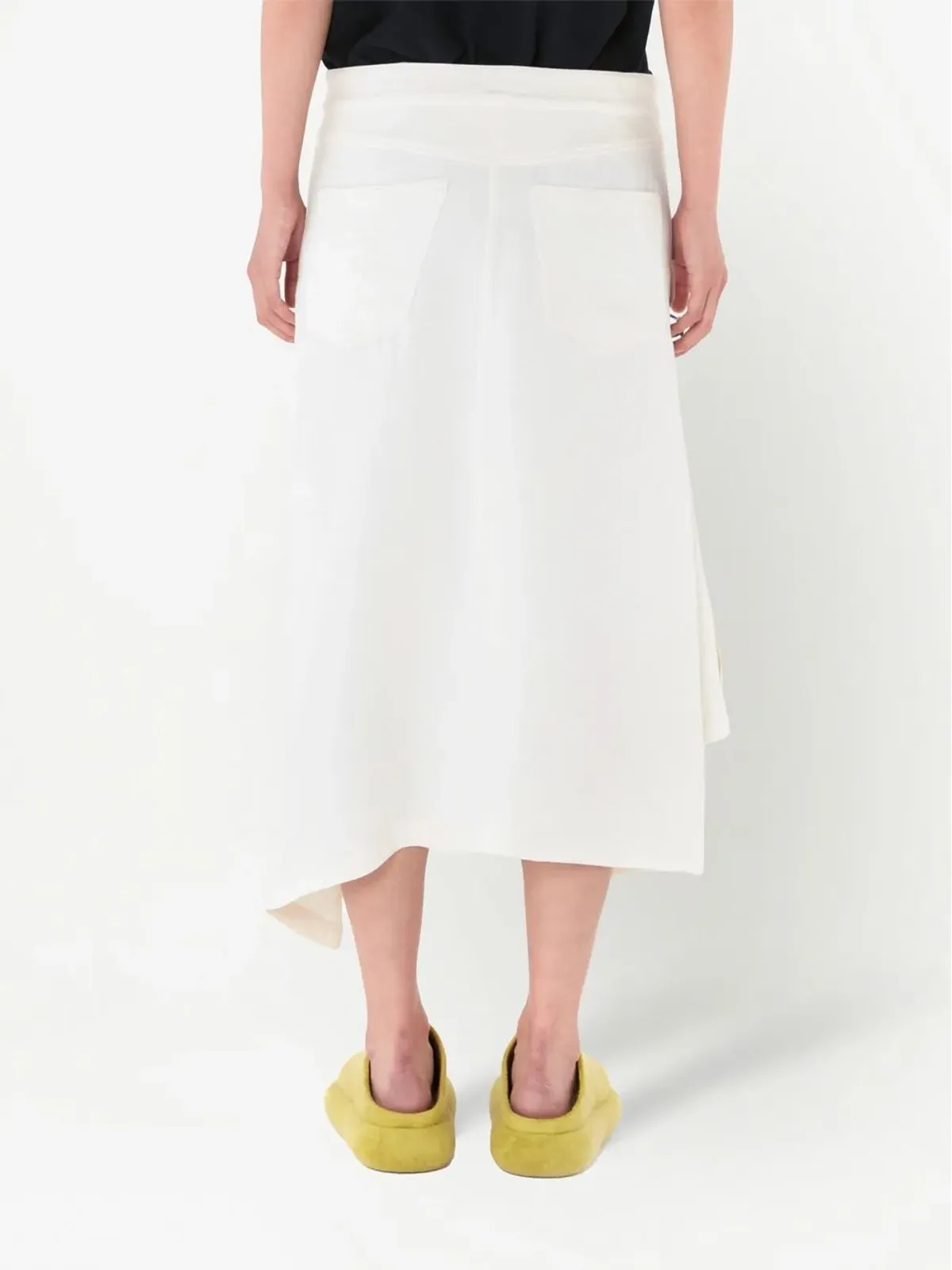 JW Anderson アシンメトリードレープスカート - 画像4