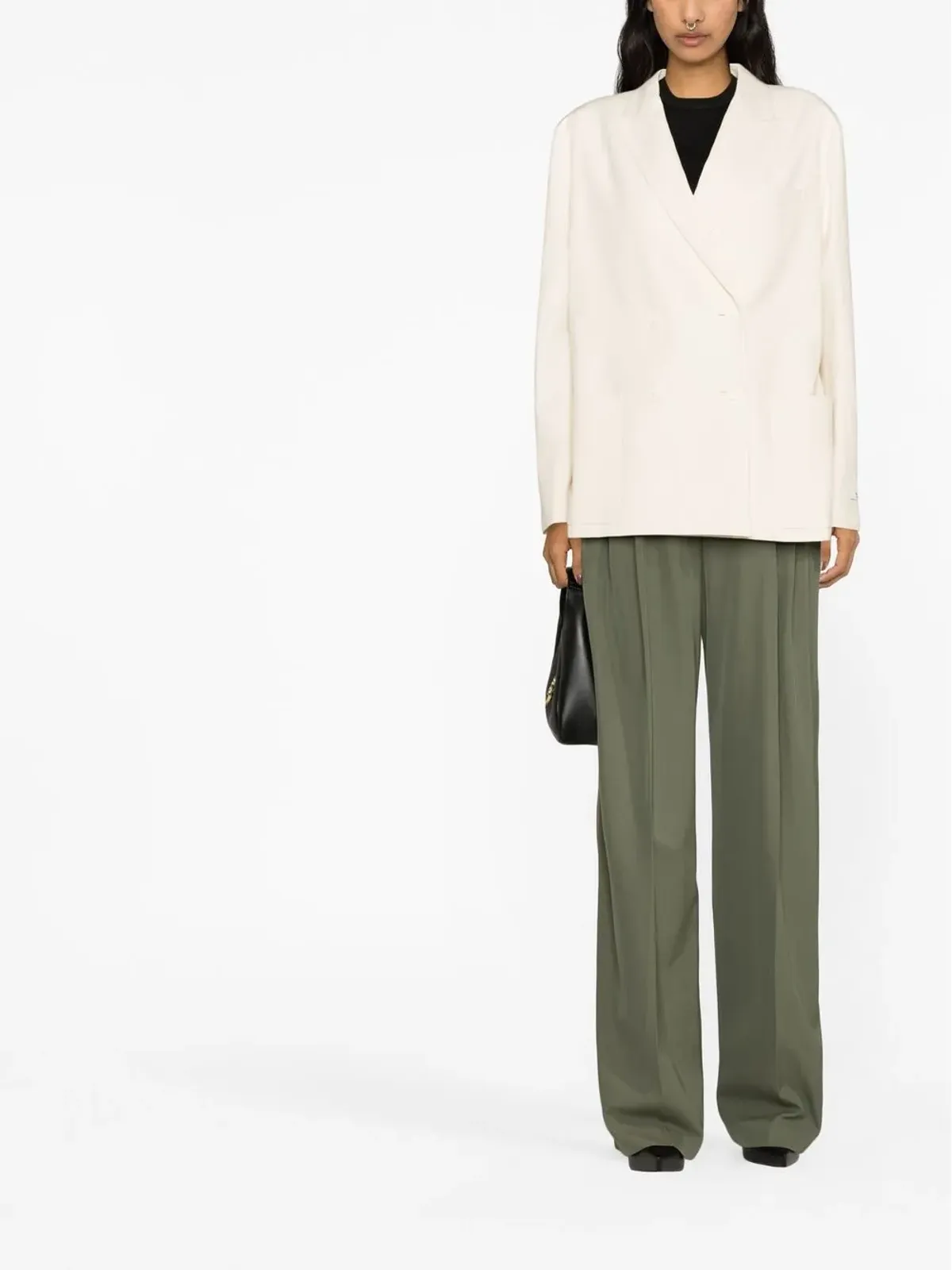 Prada ダブルブレストボタンブレザー - 画像2
