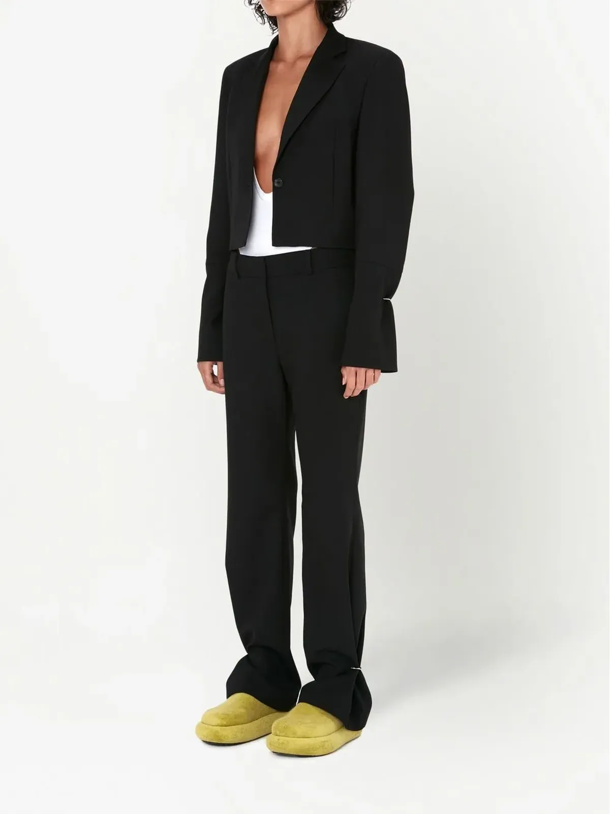 JW Anderson リングディテールのスリムパンツ - 画像2