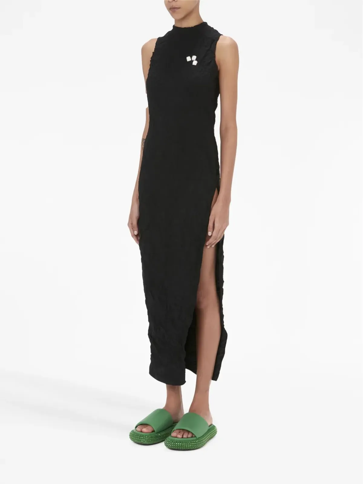 JW Anderson キーボード クリンクル仕上げドレス - 画像3