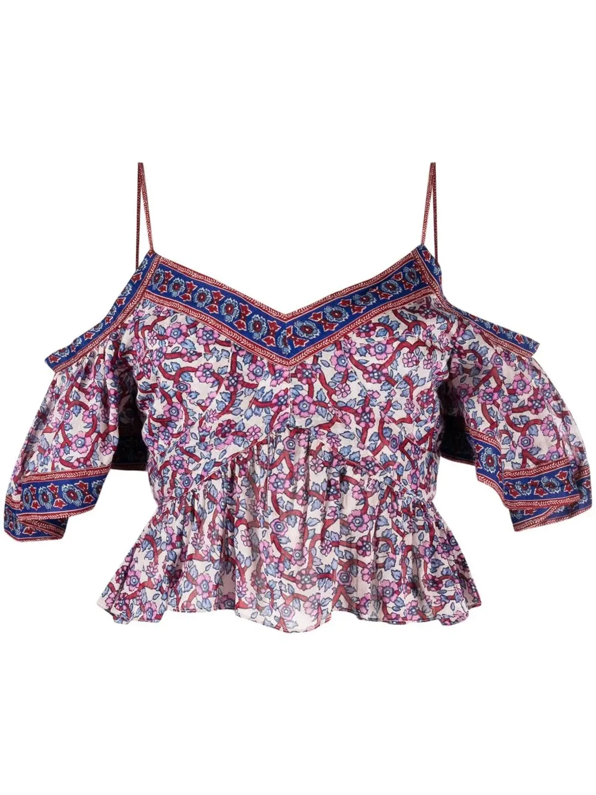 MARANT ÉTOILE ガルヴァ フローラルプリント ブラウス - 画像1