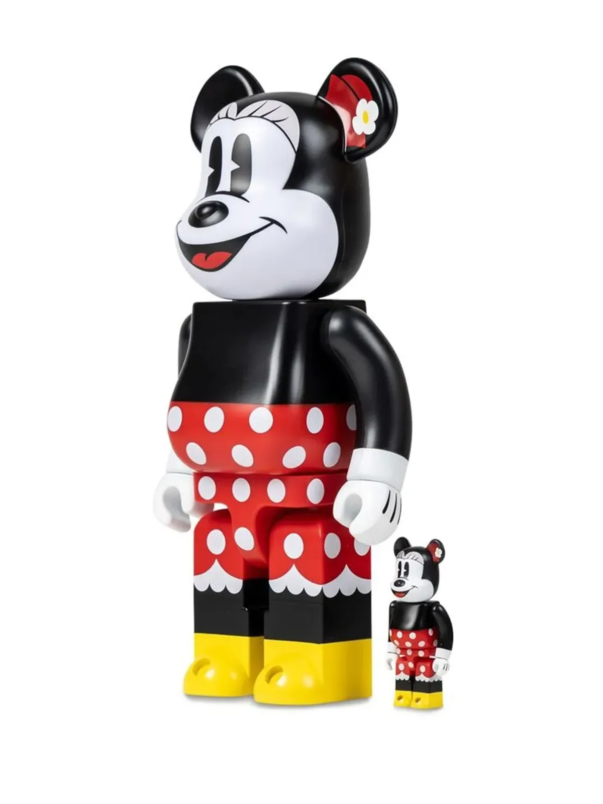 MEDICOM TOY x ディズニー ミニー・マウス BE@RBRICK フィギュアセット - ブラック - 画像3
