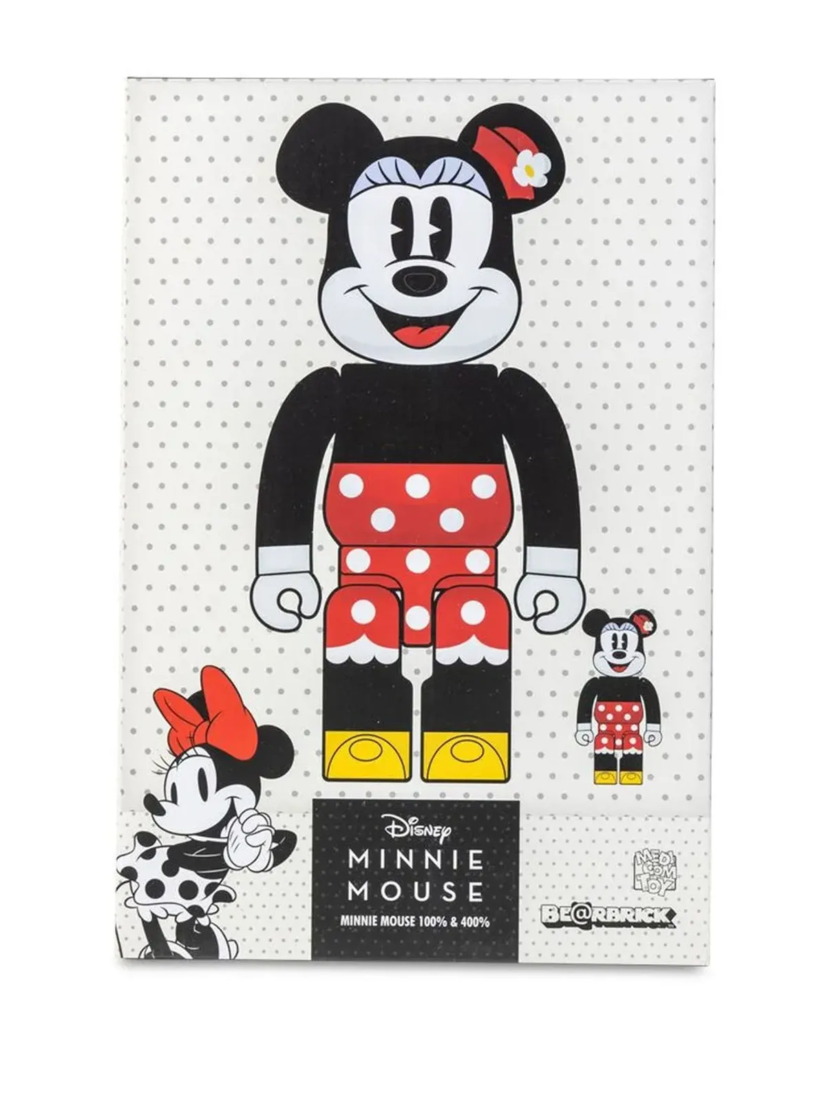 MEDICOM TOY x ディズニー ミニー・マウス BE@RBRICK フィギュアセット - ブラック - 画像4