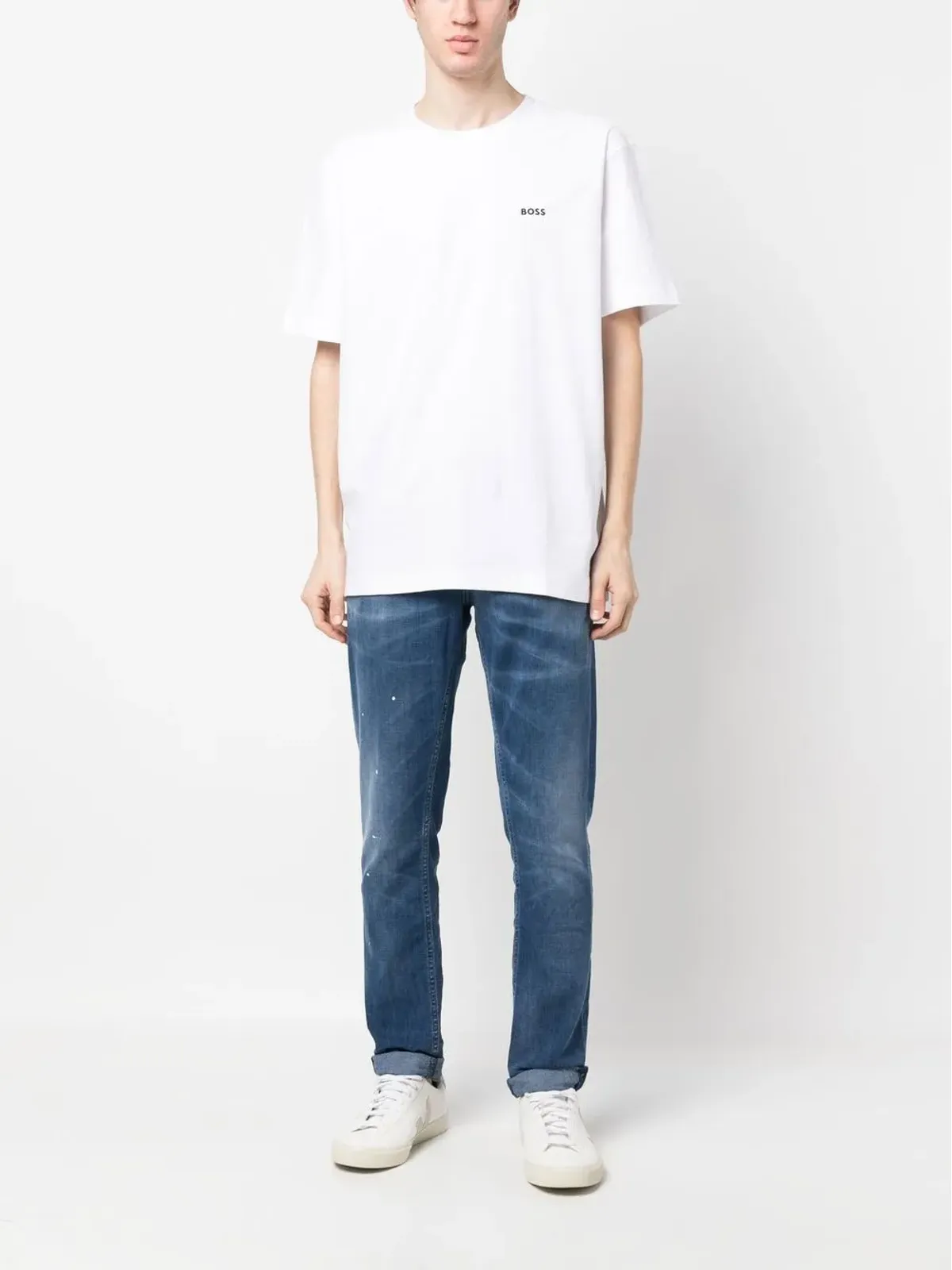 DONDUP ヒゲ加工デニムジーンズ - 画像2
