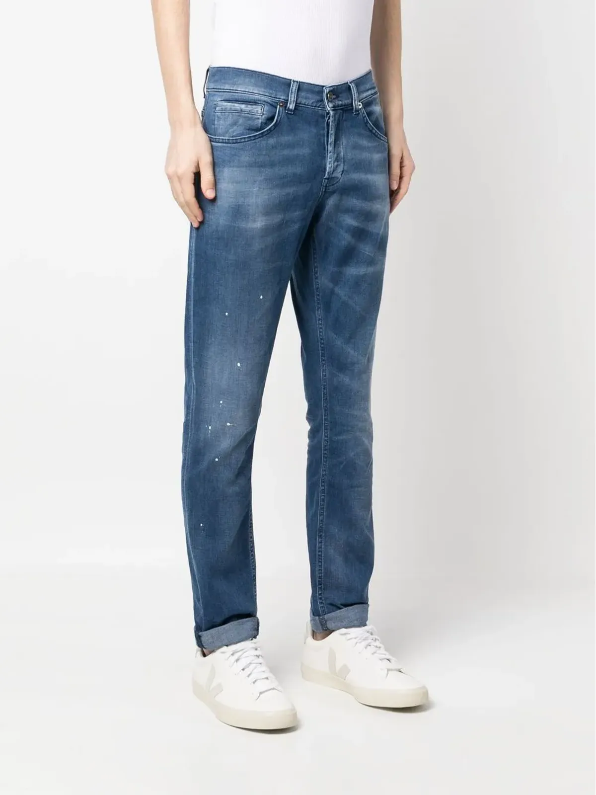 DONDUP ヒゲ加工デニムジーンズ - 画像3