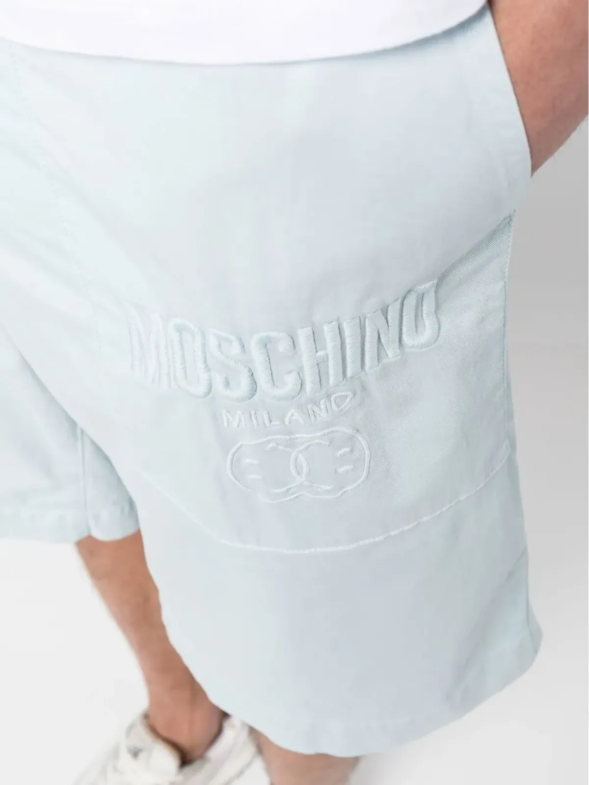 Moschino 刺繍ロゴディテールショーツ - 画像5