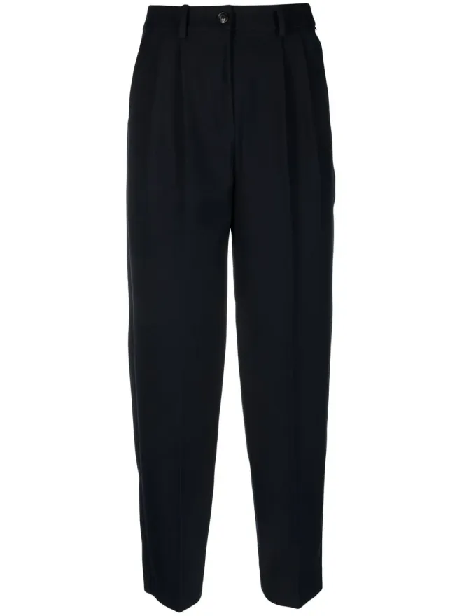 Tommy Hilfiger Tommy Hilfiger プリーツ入り テーパード ワイドレッグパンツ ブルーの商品画像