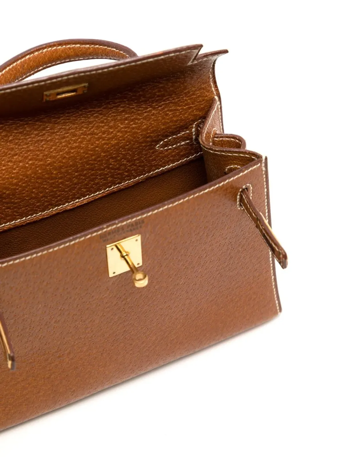 Hermès Pre-Owned ミニ ケリー セリエ ツーウェイ バッグ - Brown - 画像5