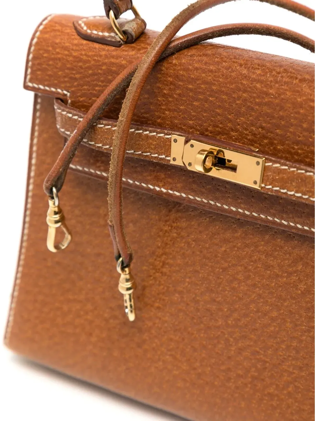 Hermès Pre-Owned ミニ ケリー セリエ ツーウェイ バッグ - Brown - 画像4