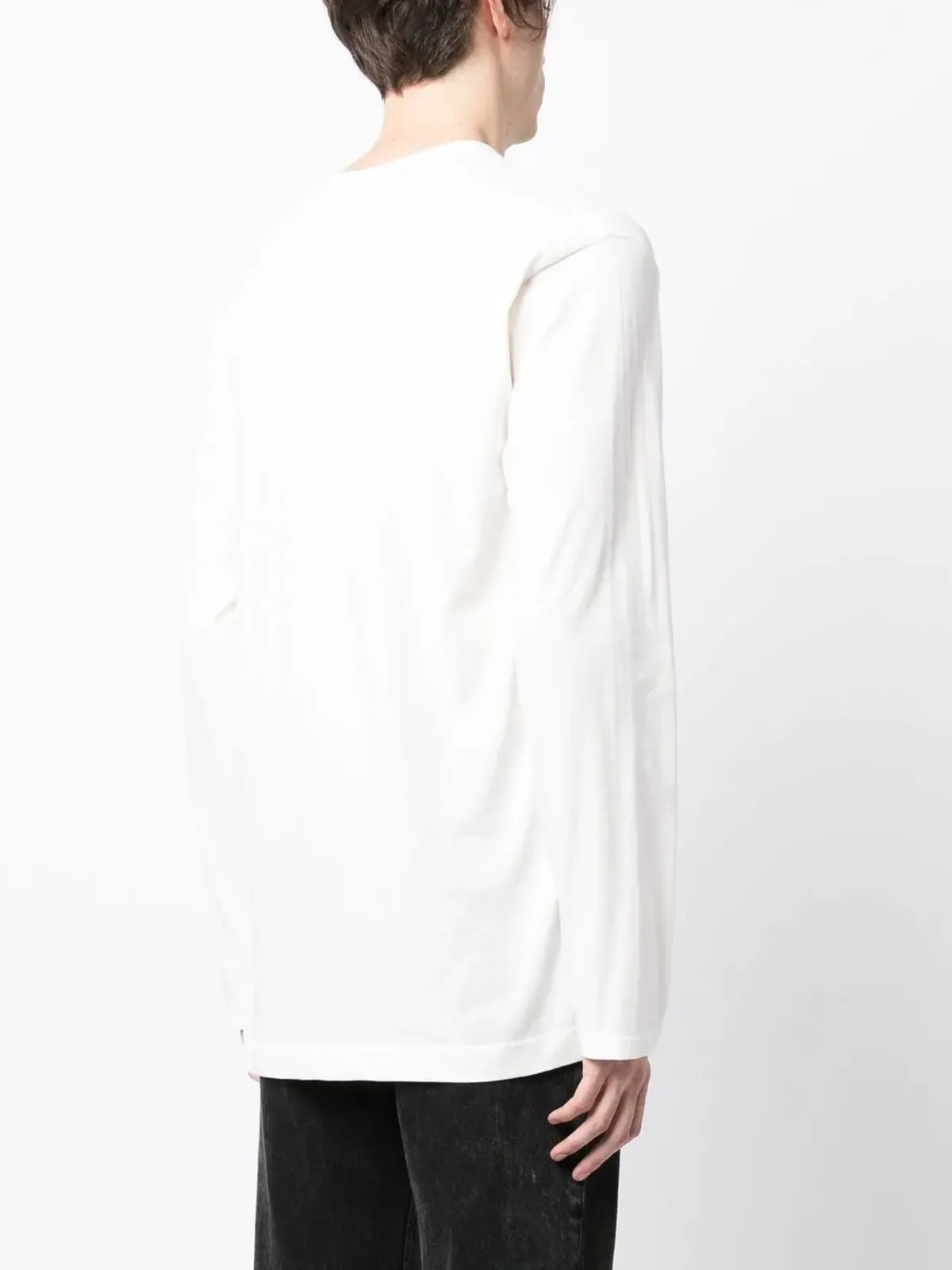 Yohji Yamamoto ピグメント ロングスリーブ Tシャツ - 画像4