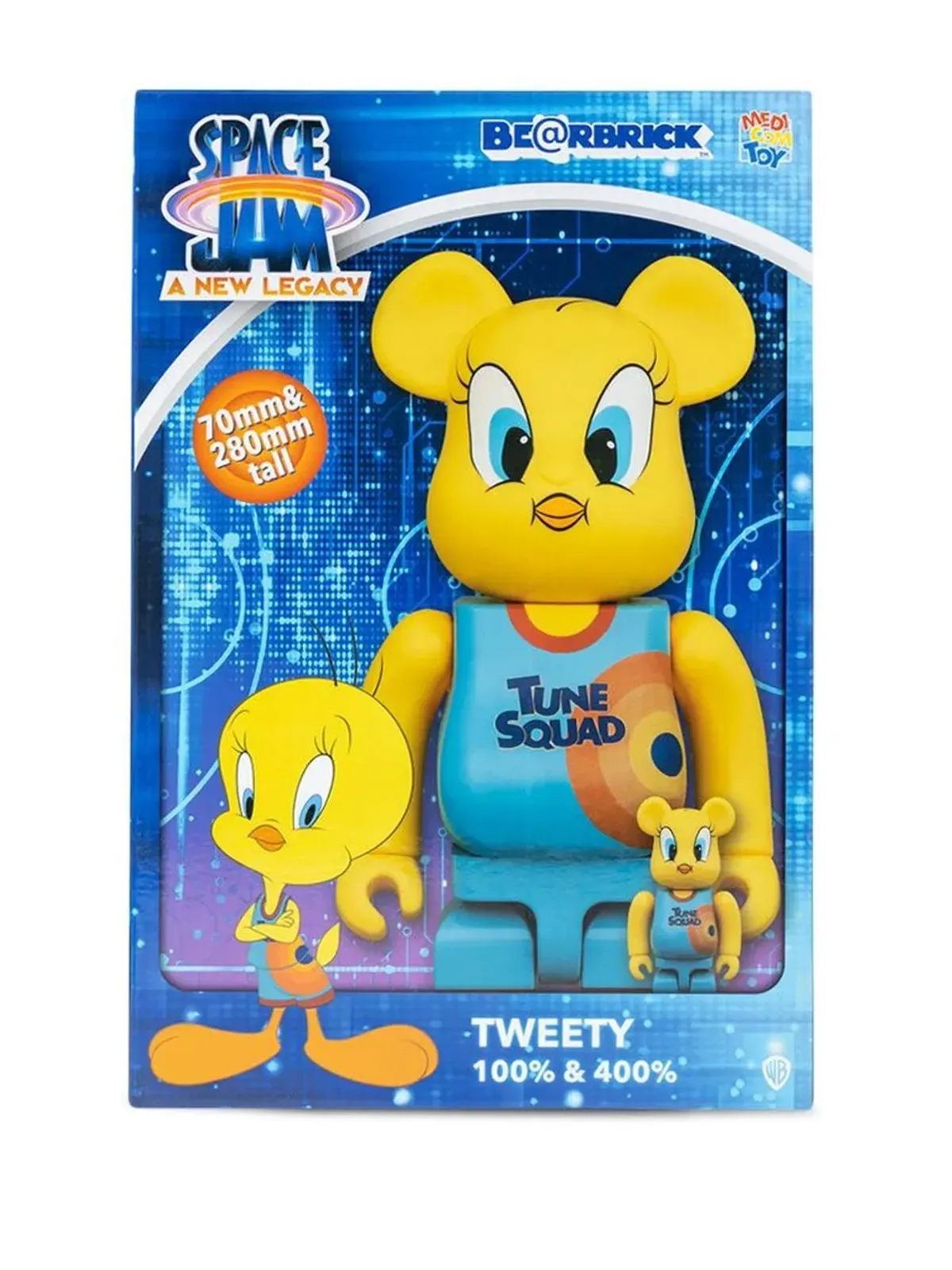 MEDICOM TOY x Space Jam A New Legacy Tweety BE@RBRICK フィギュアセット - イエロー - 画像4