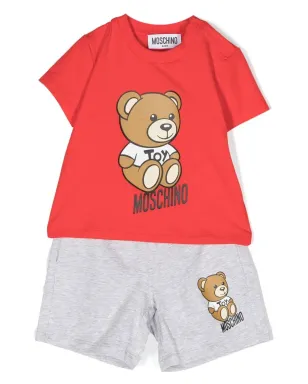 Moschino Kids テディベア柄コットンショーツ - サムネイル1