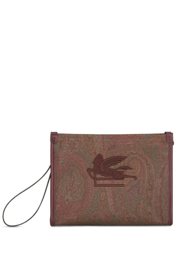 ETRO ETRO ペイズリープリント ロゴ ウォレット - Redの商品画像