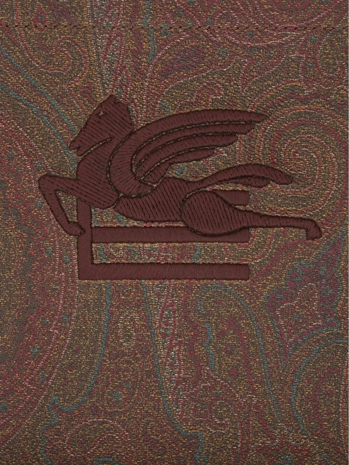 ETRO ペイズリープリント ロゴ ウォレット - Red - 画像5