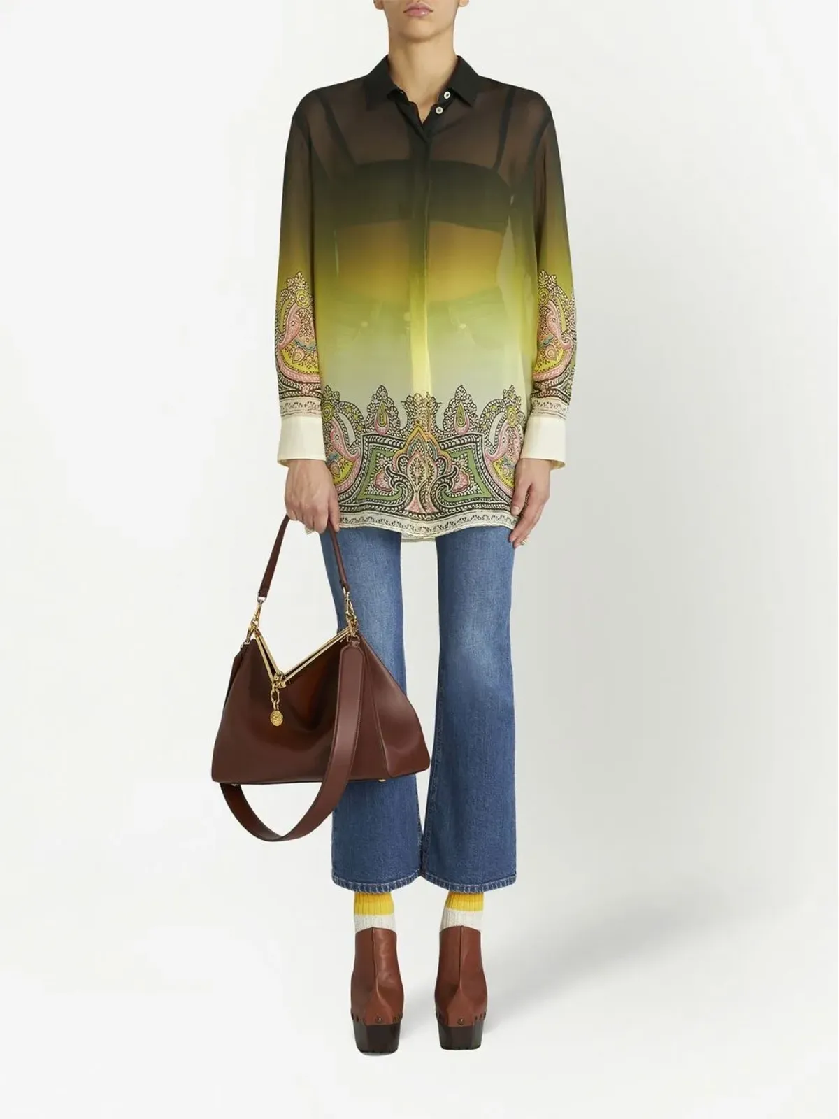 ETRO ペイズリー柄シルクシャツ - 画像2