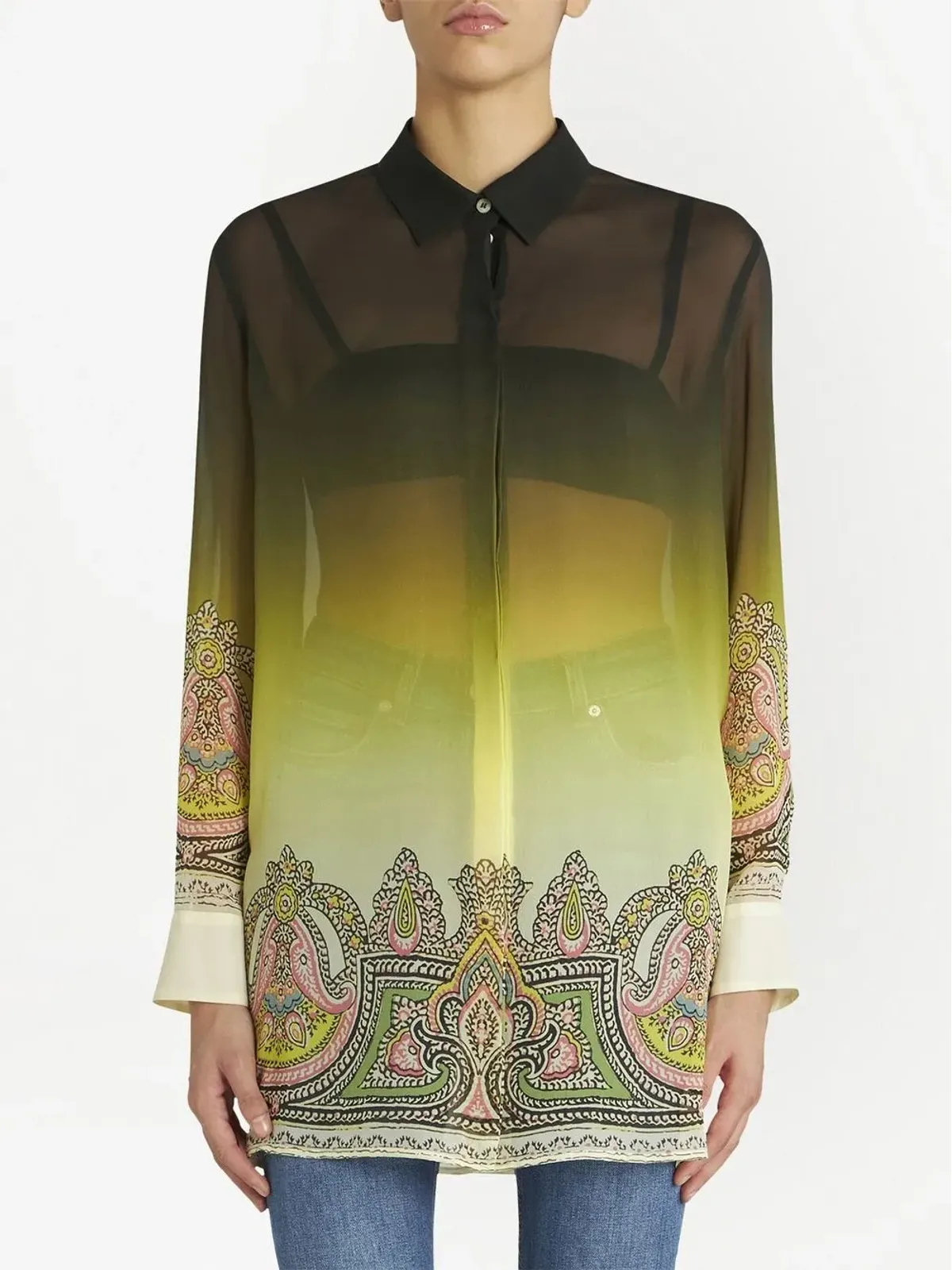 ETRO ペイズリー柄シルクシャツ - 画像3