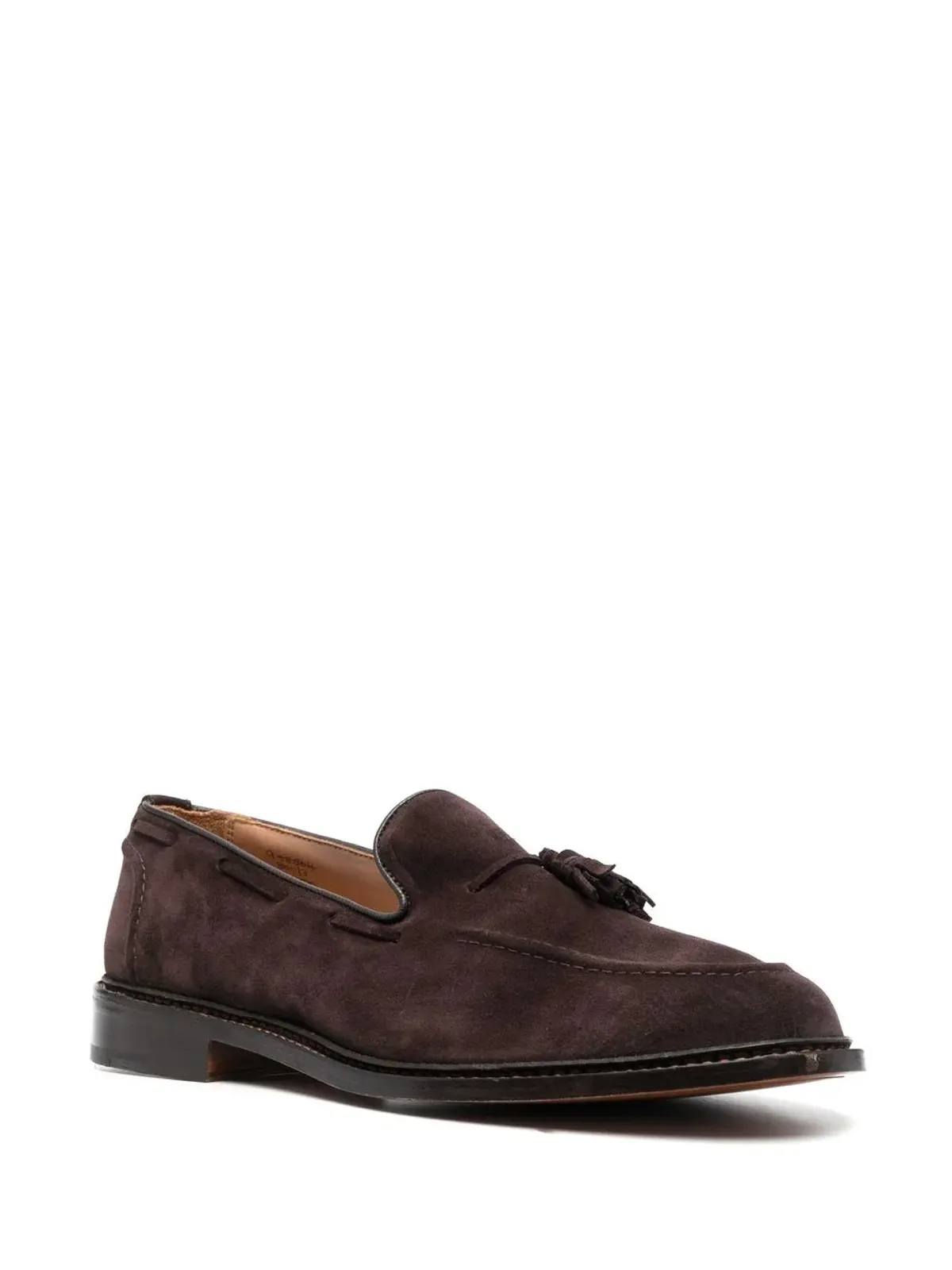 Tricker's エルトン タッセルディテール ローファー（ブラウン） - 画像2