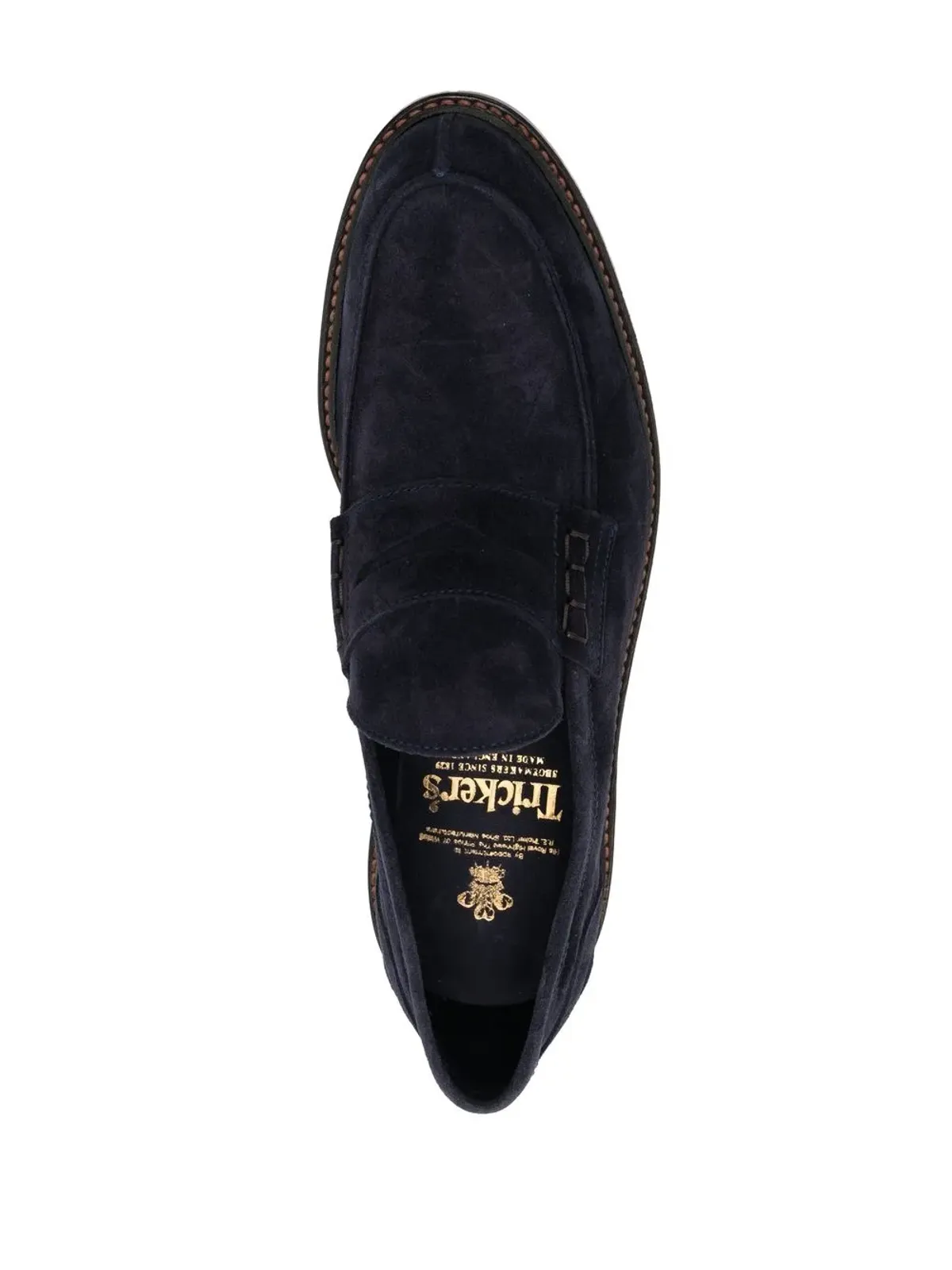 Tricker's アダム スリップオンスタイル ローファー ブルー - 画像4