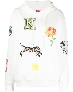 Kenzo グラフィックプリント ドローストリングフーディー - サムネイル1