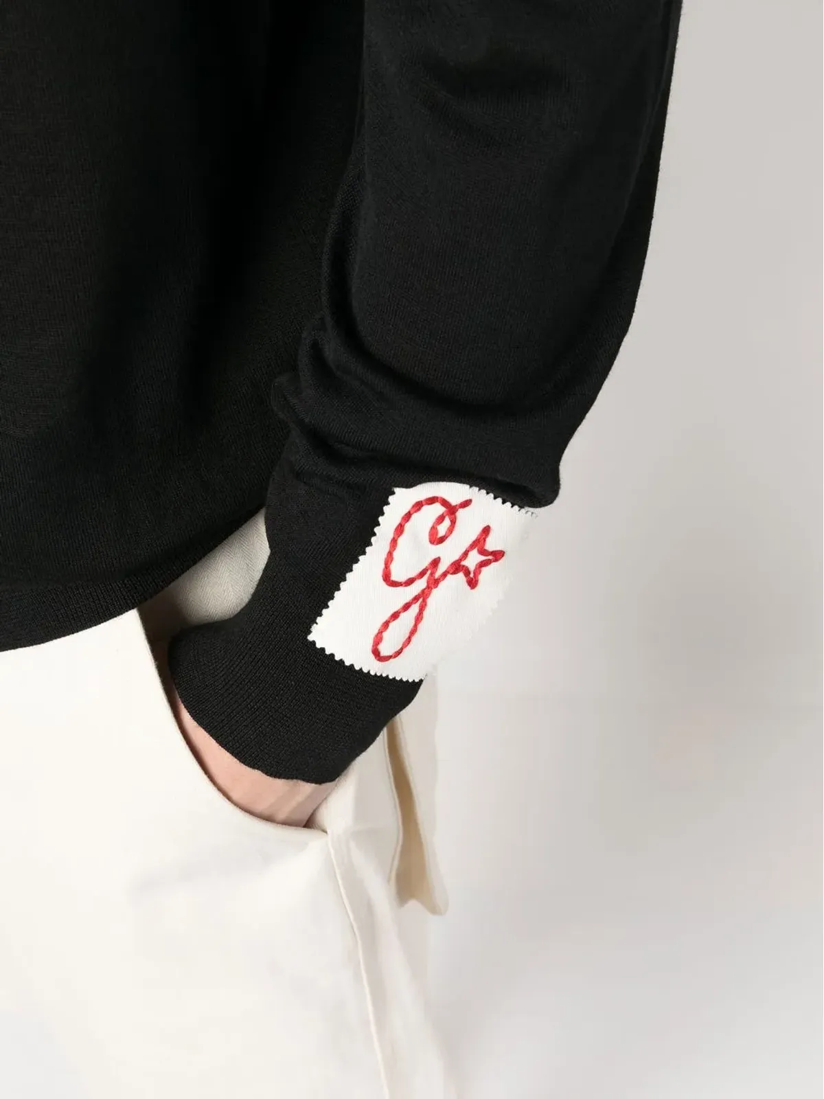 Golden Goose ロングスリーブニットポロシャツ - 画像5