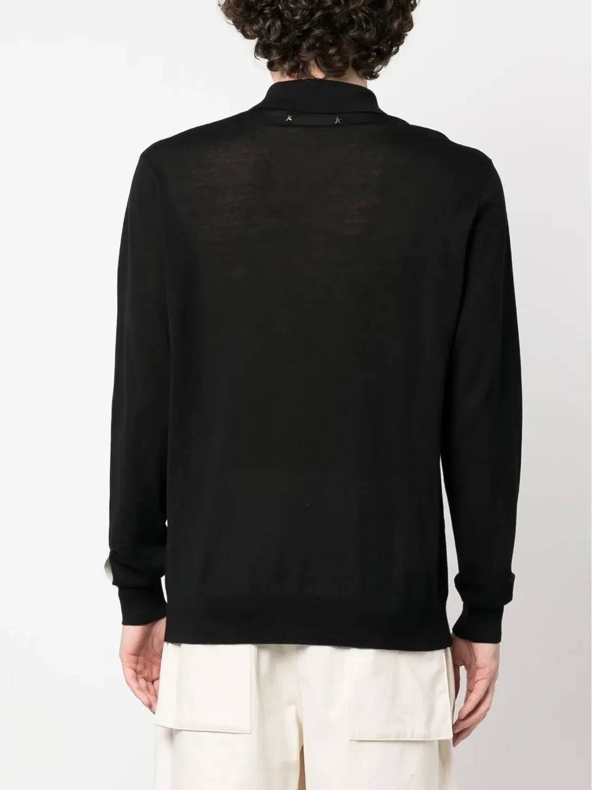 Golden Goose ロングスリーブニットポロシャツ - 画像4