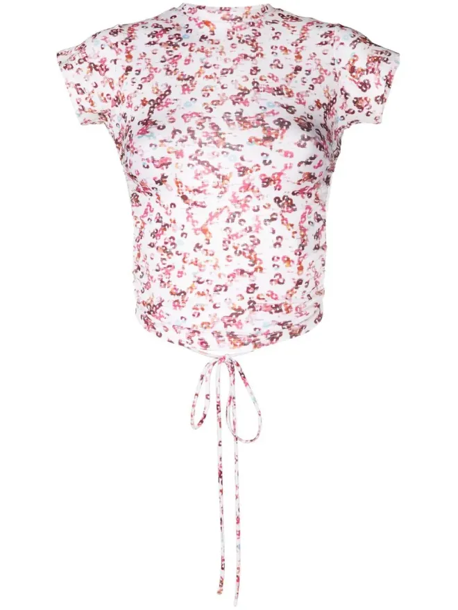 MARANT ÉTOILE MARANT ÉTOILE JuviaオープンバックTシャツの商品画像