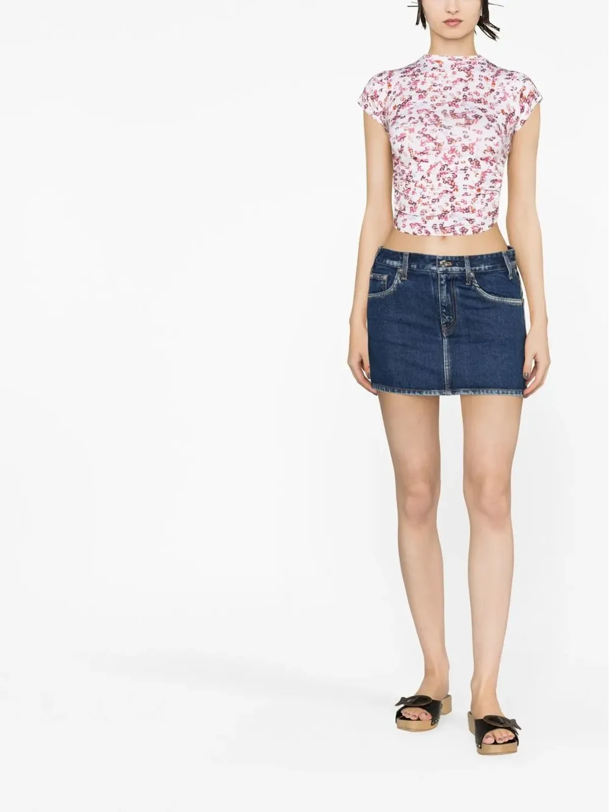 MARANT ÉTOILE JuviaオープンバックTシャツ - 画像2
