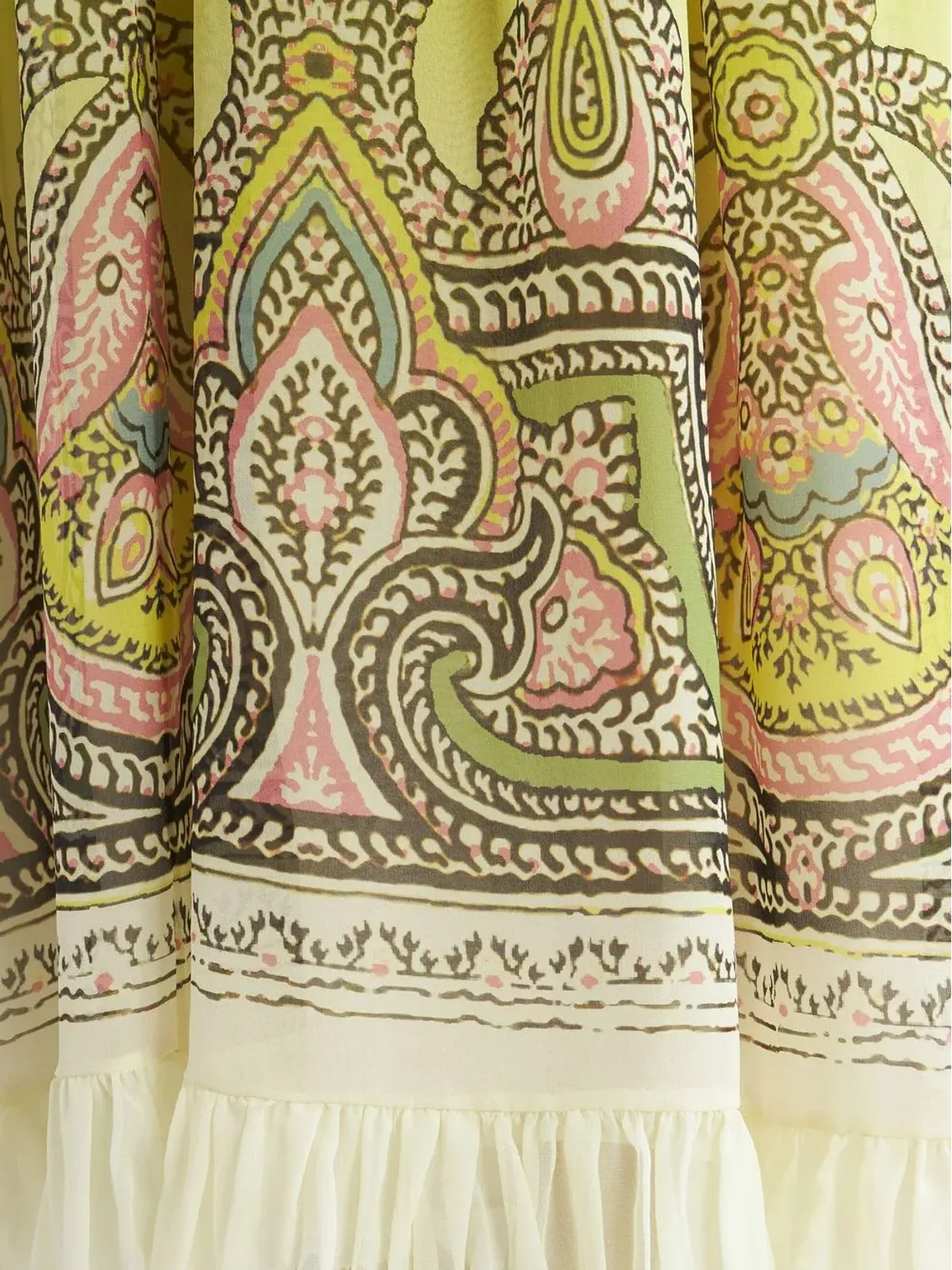ETRO グラデーション効果 ペイズリープリント シルクドレス - 画像4