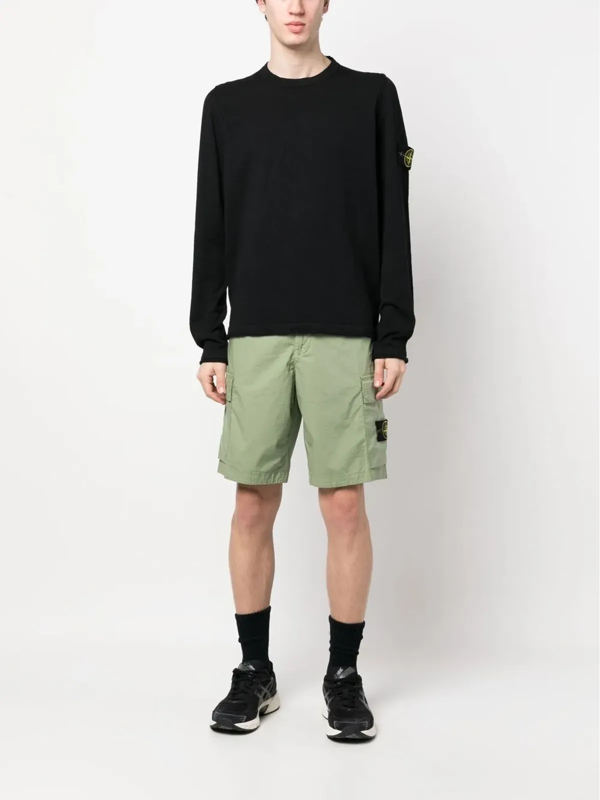 Stone Island サイドロゴパッチ Bermudaショーツ - 画像2