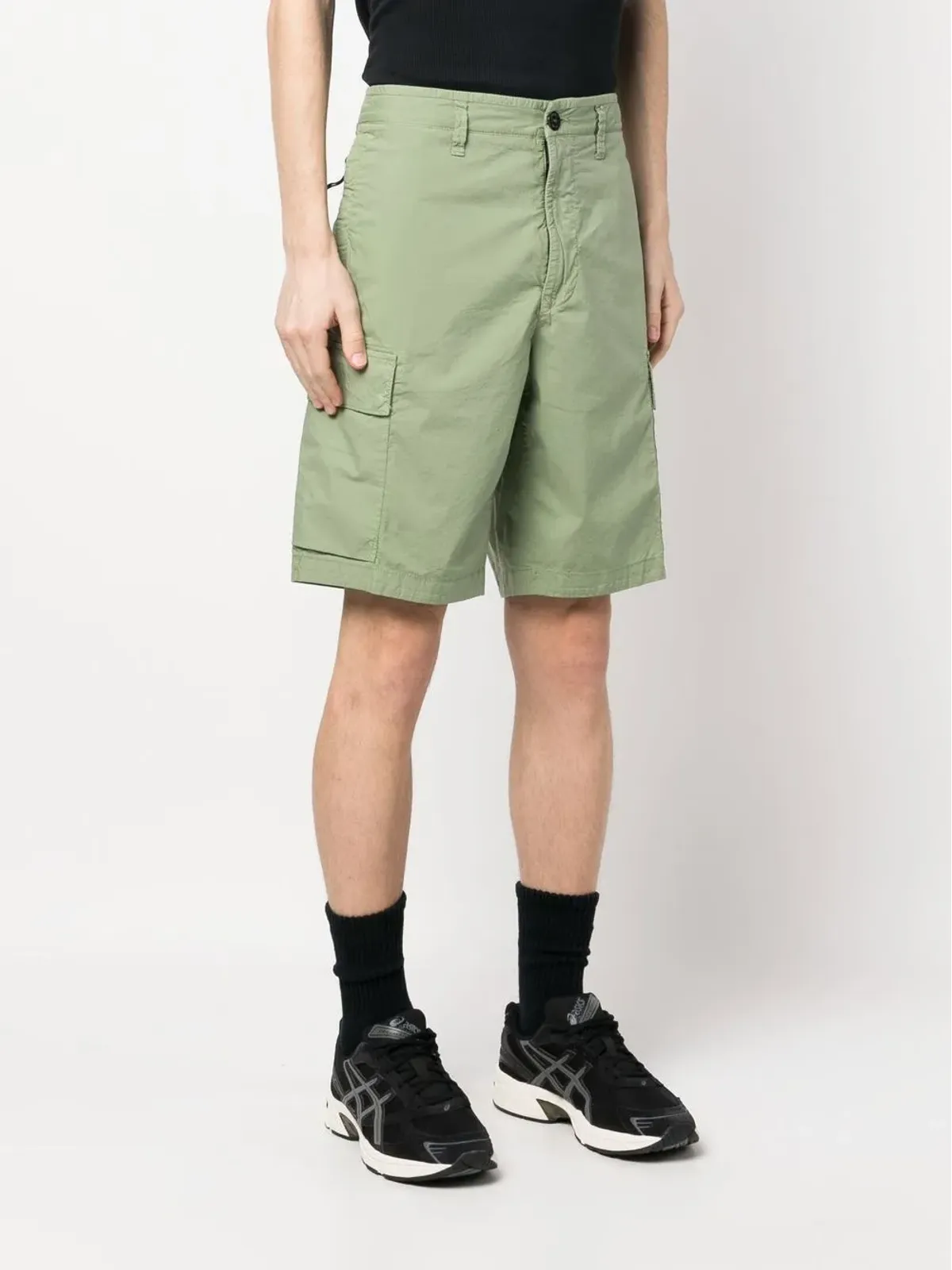 Stone Island サイドロゴパッチ Bermudaショーツ - 画像3