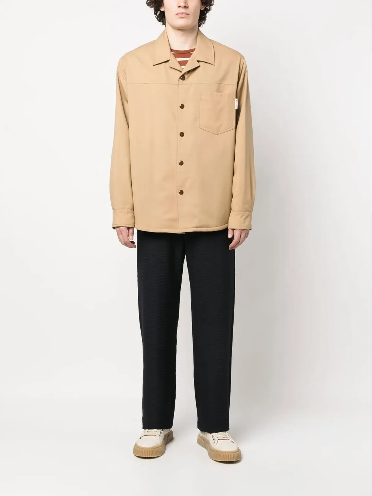 Marni ヴァージンウール シャツジャケット - 画像2