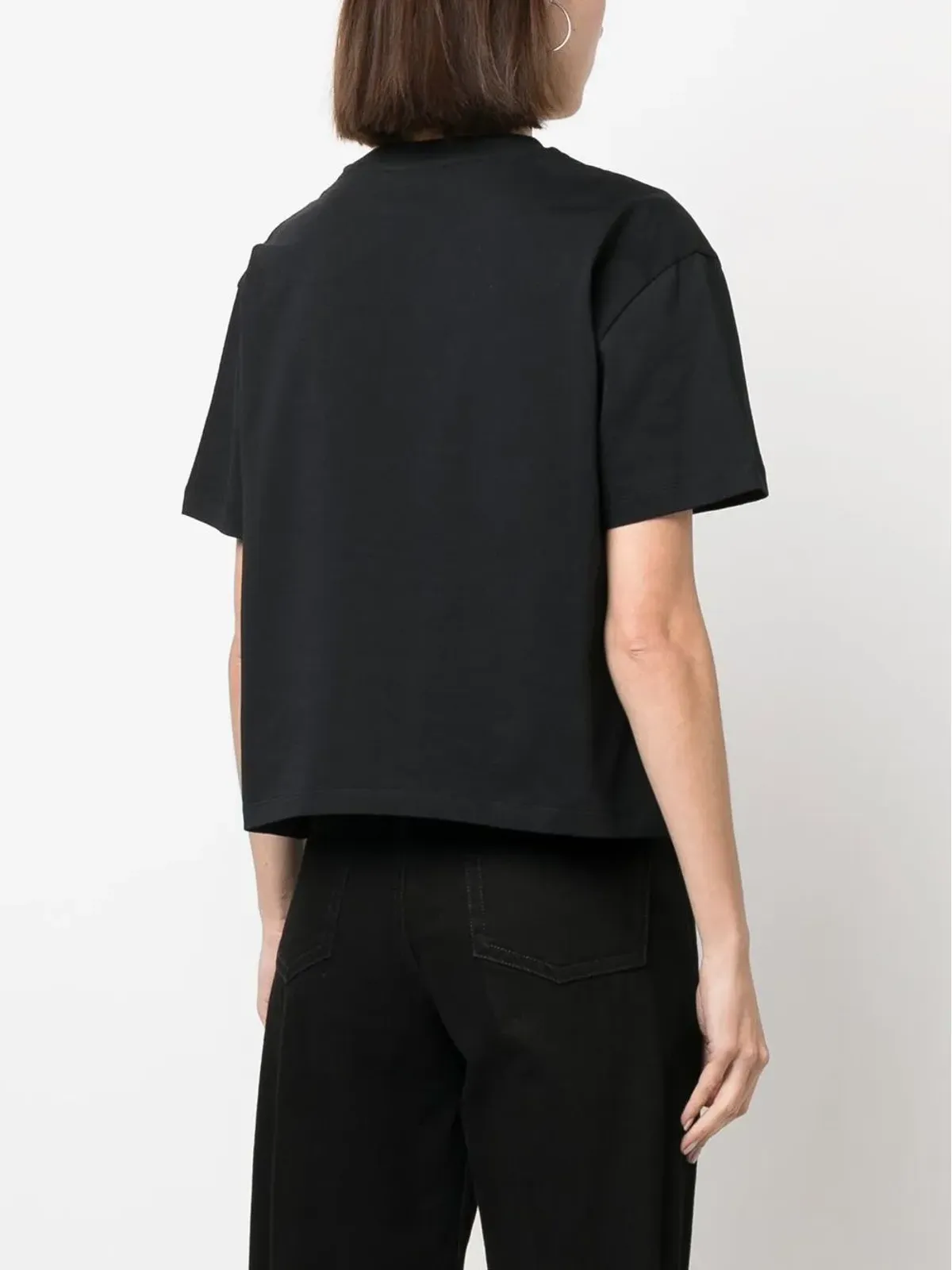 Rabanne スタッズ付き半袖Tシャツ - ブラック - 画像4