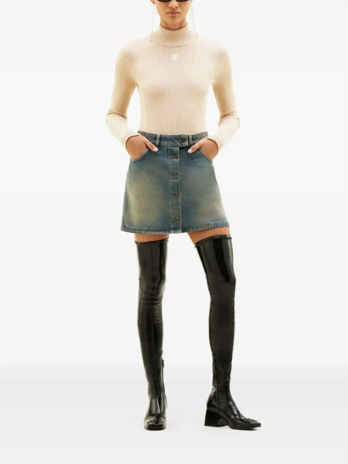 Courrèges 長袖ニットセーター - 画像2