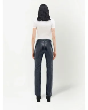 Courrèges スリムフィット ヴィニルパンツ - サムネイル4
