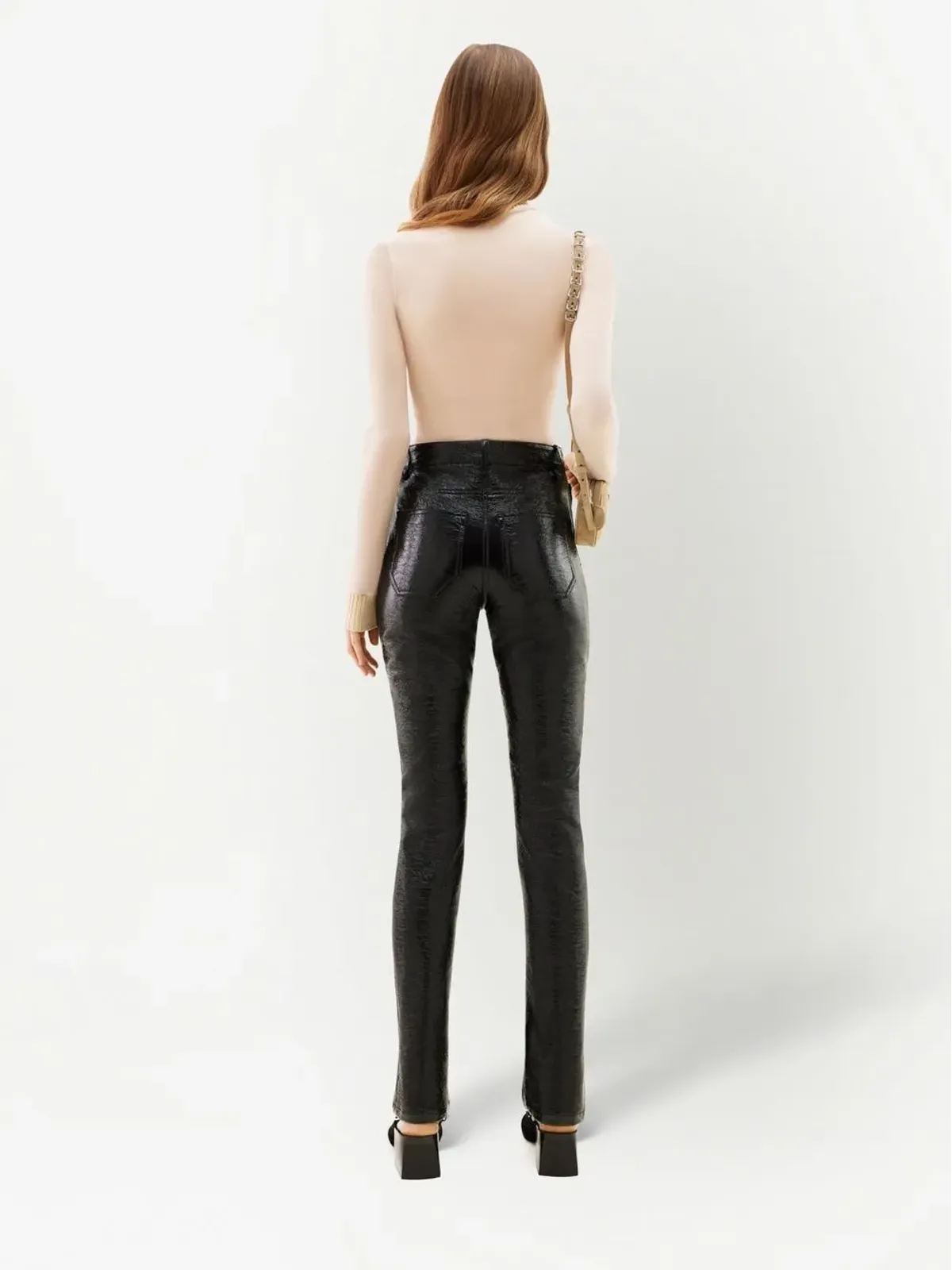Courrèges ロゴ入りハイネックニットトップ - 画像4