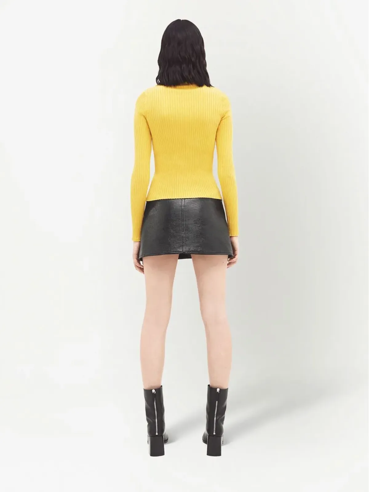 Courrèges リブ編みロゴトップ - 画像4