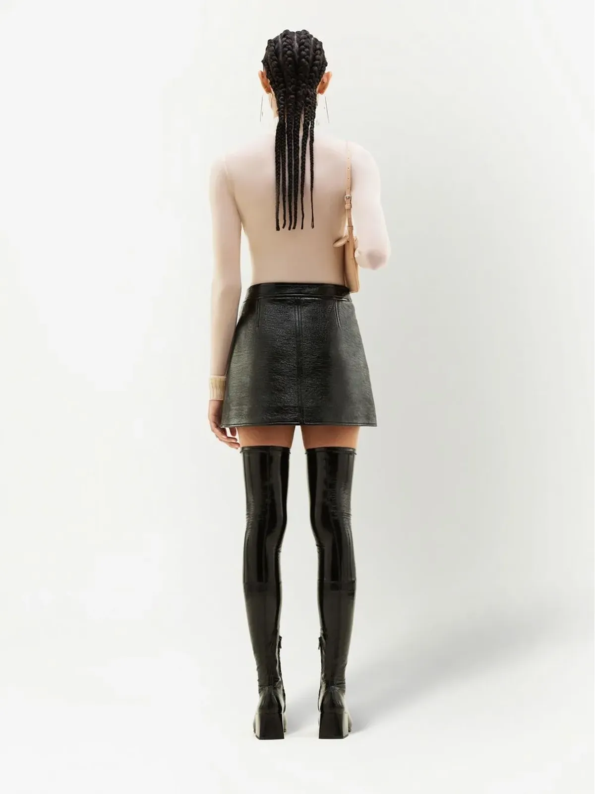 Courrèges ビニールミニスカート - 画像4