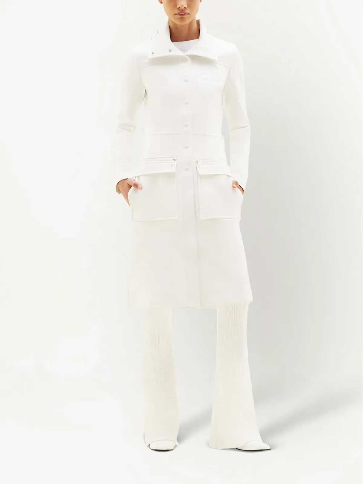 Courrèges ベルテッド トレンチコート - 画像2