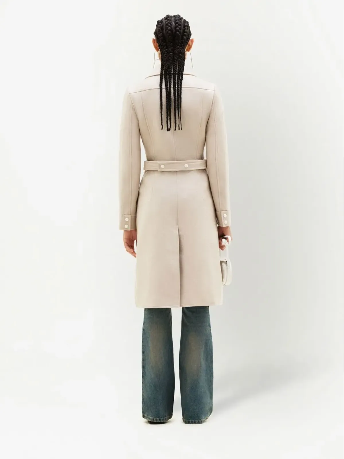 Courrèges ロゴパッチ トレンチコート - 画像4