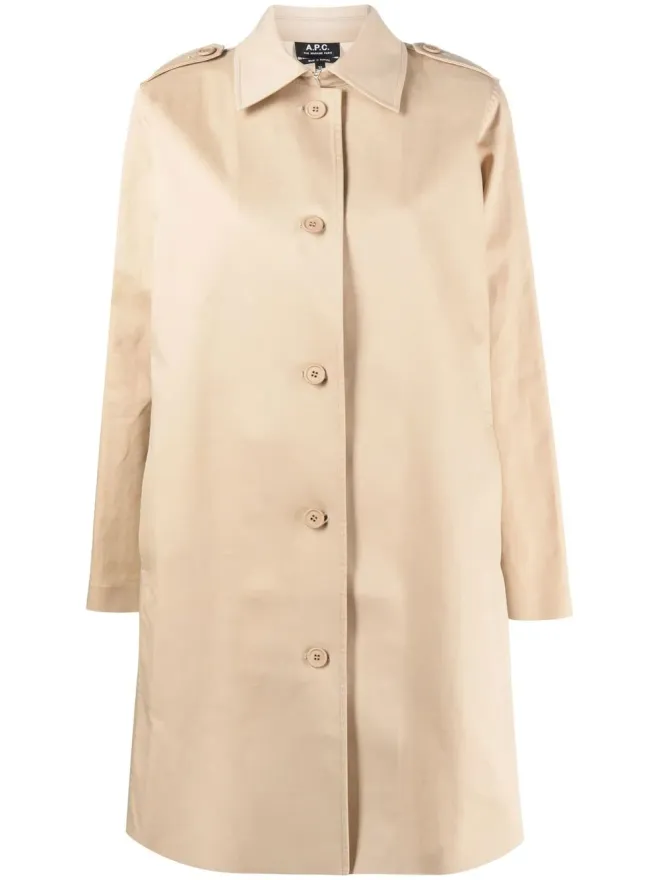 A.P.C. A.P.C. シングルブレスト ミディコートの商品画像