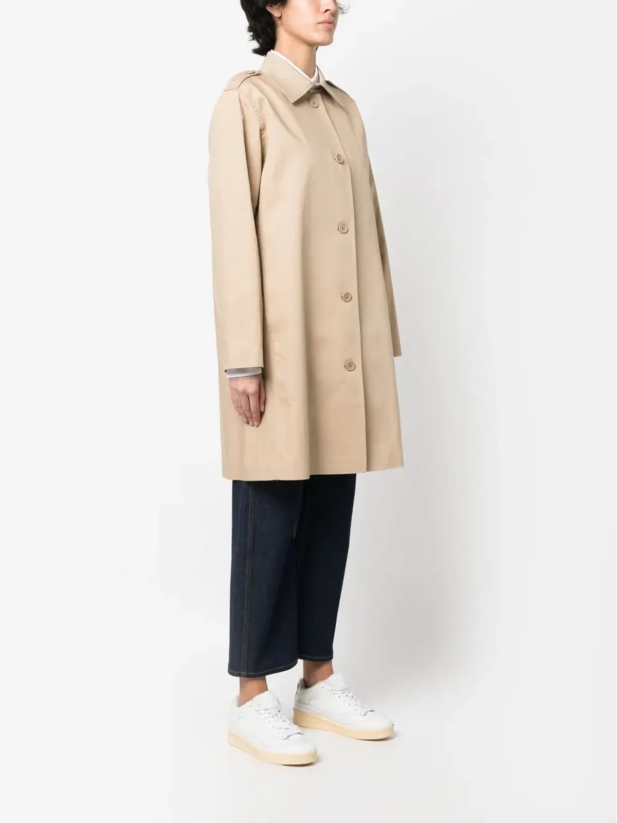A.P.C. シングルブレスト ミディコート - 画像3