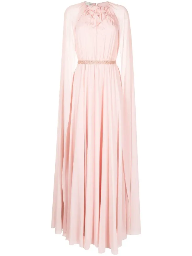Sachin & Babi Sachin & Babi Belladonna cape gown - Pinkの商品画像