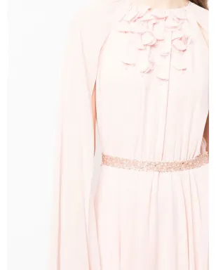 Sachin & Babi Belladonna cape gown - Pink - サムネイル5