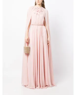 Sachin & Babi Belladonna cape gown - Pink - サムネイル2