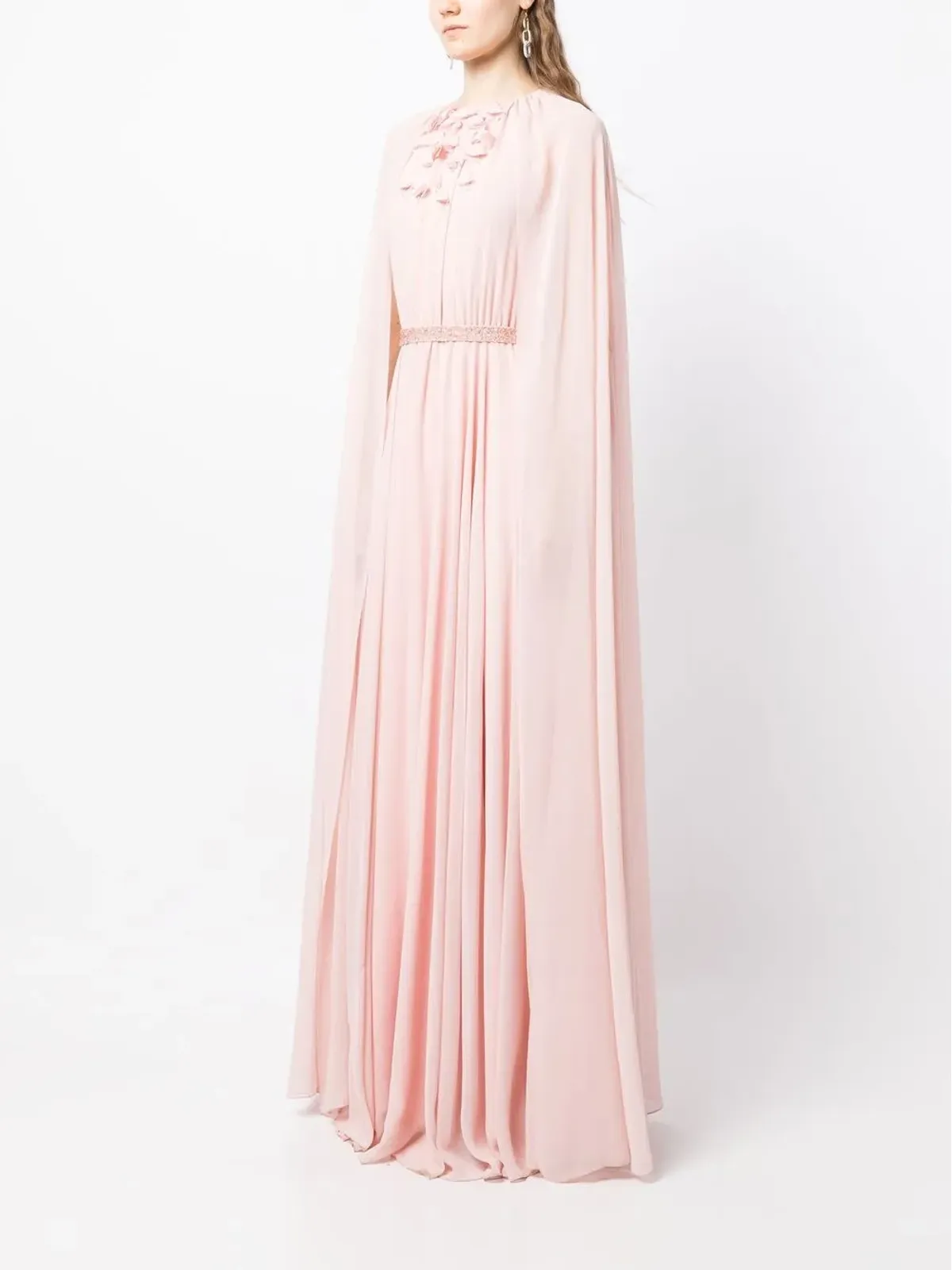 Sachin & Babi Belladonna cape gown - Pink - 画像3