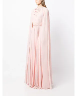 Sachin & Babi Belladonna cape gown - Pink - サムネイル3