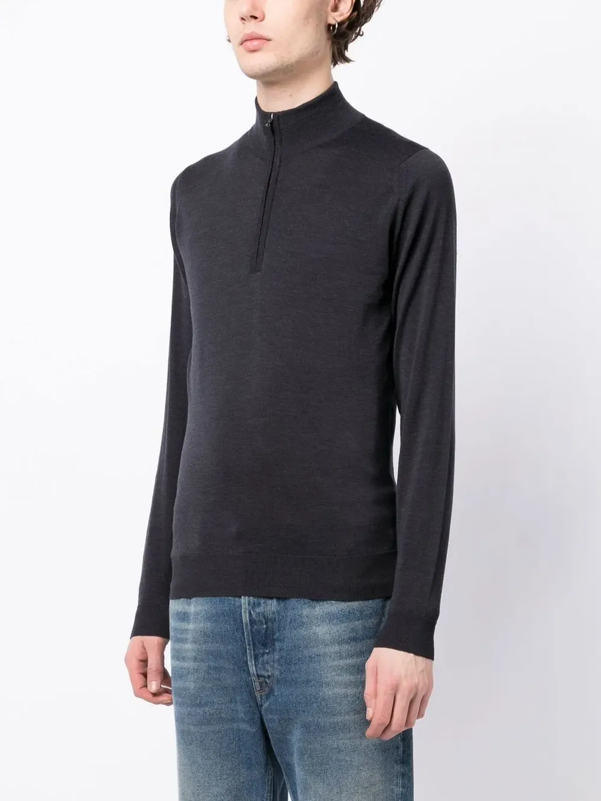John Smedley バロー ジップ プルオーバー ジャンパー - 画像3