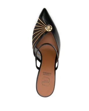 Malone Souliers ロゴプレート付きミュール - サムネイル4